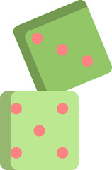 dice Illustration on a white background.