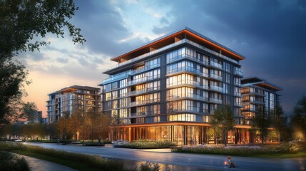Obraz premium create a corporate background for real estate 