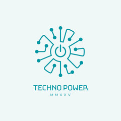 Technology power logo