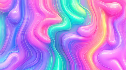 Obraz premium Colorful abstract waves create vibrant and dynamic pattern