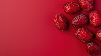 Father's Day Red Dates Background: Telling the Story of Mellow Fatherly Love with the Crimson of Red Dates