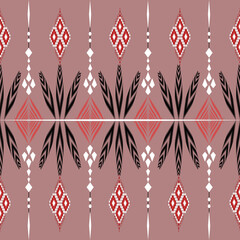 The geometric ethnic pattern of traditional style. Navajo, America Indian patterns. Design for background, wallpaper, clothing, wrapping, Batik, fabric, and prints. Vector illustration.