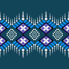 The geometric ethnic pattern of traditional style. Navajo, America Indian patterns. Design for background, wallpaper, clothing, wrapping, Batik, fabric, and prints. Vector illustration.