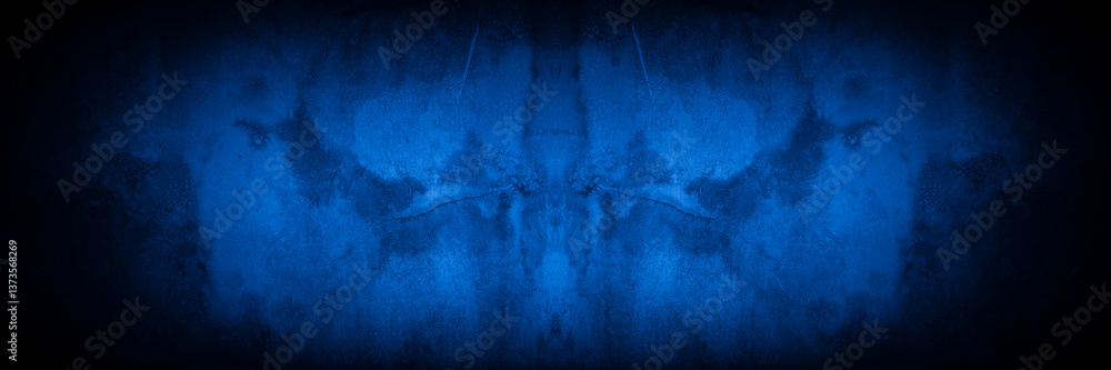 Poster old wall pattern texture cement blue dark abstract blue color design are light with black gradient b