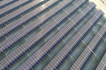 Photovoltaic panels generating solar power