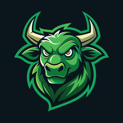 Green Bull Logo, Animal mascot