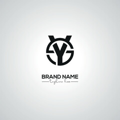 Minimal SY YS Lettermark Logo Design for Corporate Branding.