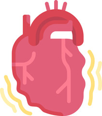 hypertension Illustration on a white background.