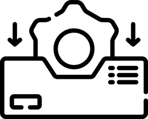 inbox Illustration on a white background