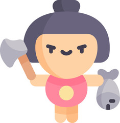 kintaro Illustration on a white background