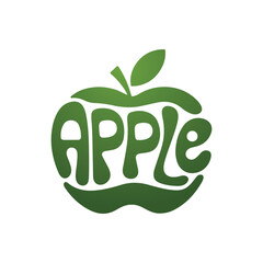 organic food apple logo