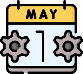 labor day Illustration on a white background