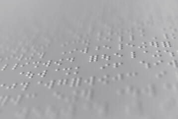 non voyant, page blanche et braille