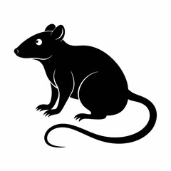 silhouette of a mouse