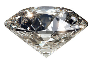 A Brilliantly Cut Diamond Sparkling Against a Black Background - A Visualization of Luxury, Elegance, and the Art of Gemstone Craftsmanship