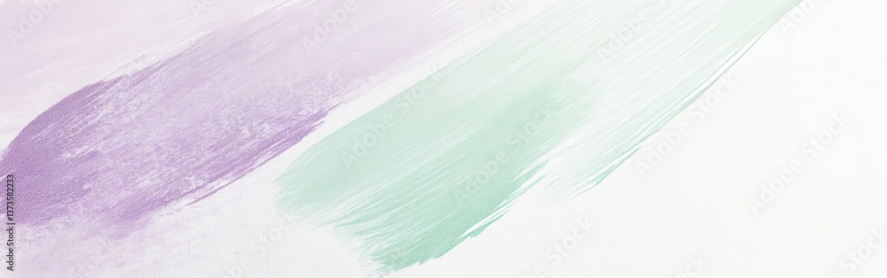 Poster Soft pastel strokes create a gentle blend of colors on a textured background in a serene artistic setting