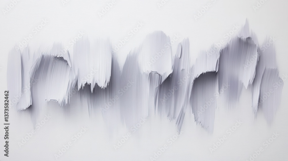 Poster Soft pencil strokes create a textured gray abstract composition on a white canvas emphasizing artistic expression in modern design