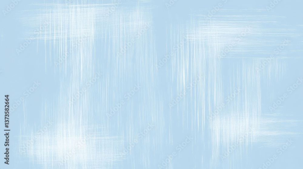 Poster Soft pencil strokes create a calming pastel blue gradient background for creative projects and artistic expressions
