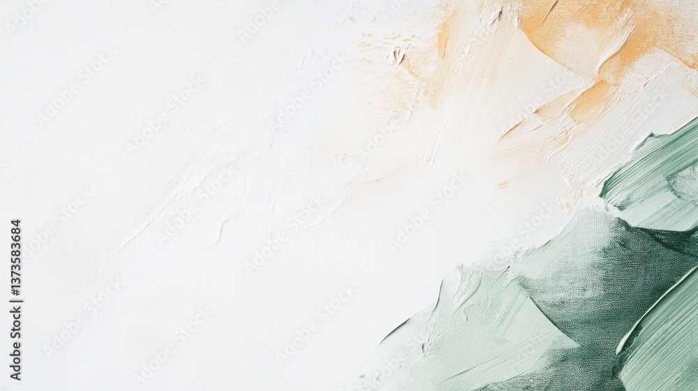 Poster Soft pencil strokes create a serene minimalist canvas in natural tones and textures