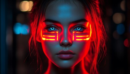 Cyberpunk Woman Portrait