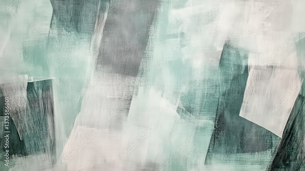 Poster Elegant overlapping pencil strokes create a soft color gradient in abstract art design emphasizing subtle textures and tones