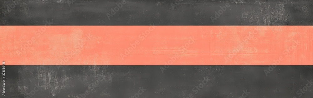 Aufkleber elegant coral and gray horizontal bands create a modern design suitable for various interior styles