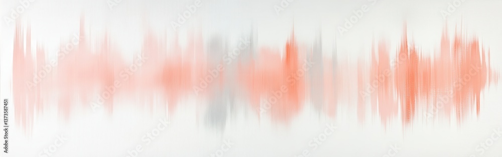 Poster Abstract art canvas with soft hues and faint pencil strokes in a minimalistic design