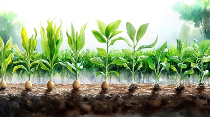 Obraz premium - watercolor illustrations