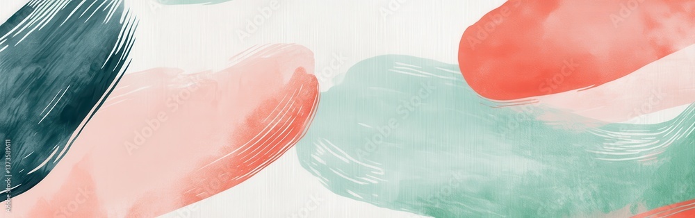 Poster Abstract pencil strokes create a vibrant and dynamic design with a blend of colors and shapes for artistic expression