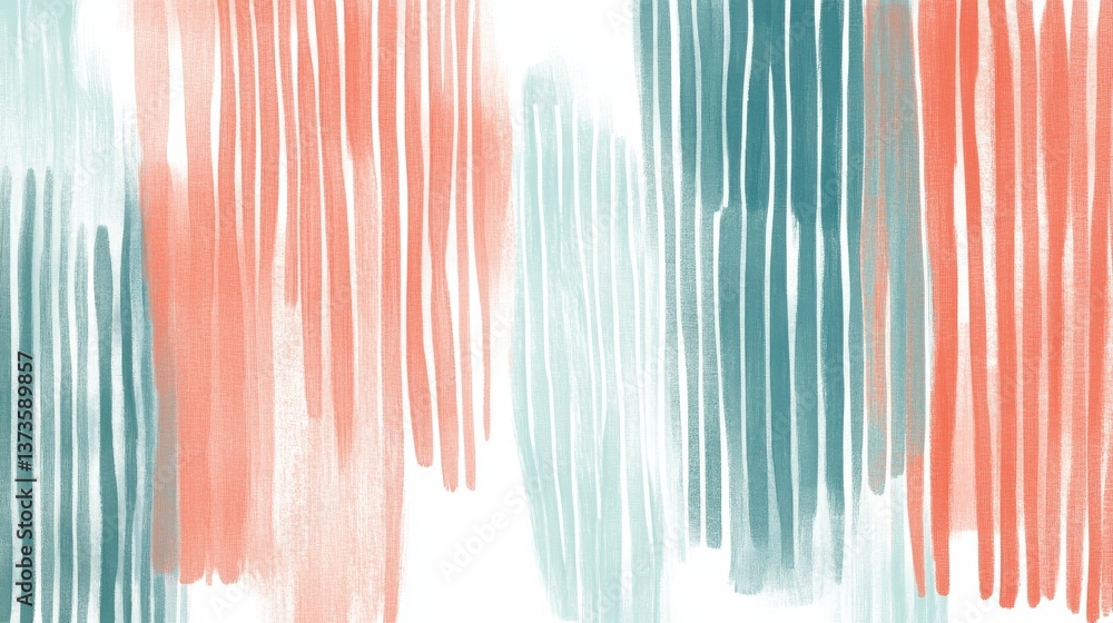Poster abstract composition of textured pencil strokes in contrasting colors