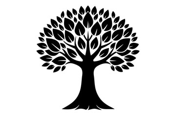 vector tree silhouette