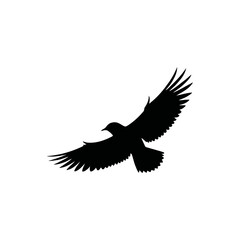 A black and white vector silhouette of a dove carrying an olive branch on a white background