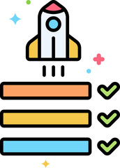 plan ahead Illustration on a white background