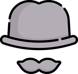 detective Illustration on a white backgr