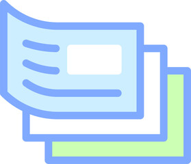 document (2) Illustration on a white background