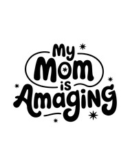 Obraz premium Mother's Day – Beautiful Typography & Calligraphy Design