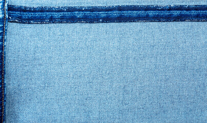 Inside of blue jeans on white background..Sale jeans in store and  supermarket.fashion jeans concept..