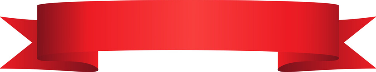 Center curve red ribbon