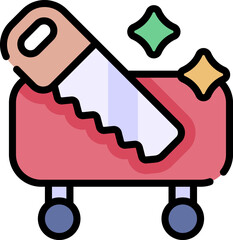 sawing Illustration on a white background.