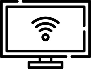 smart tv Illustration on a white background