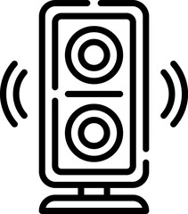 speaker Illustration on a white background
