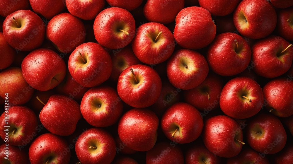 Poster a close-up overhead image showcases a plentiful array of richly colored red s vividly filling the fr
