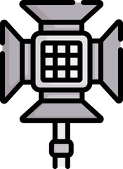 spotlight Illustration on a white background