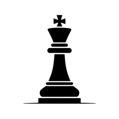 A chess piece the king stands tall against a backdrop embodying strategy and power in a game of intellect and calculated moves