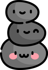 stones Illustration on a white background