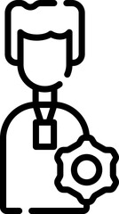 team Illustration on a white background