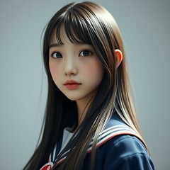 Portrait of a young student