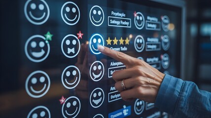 hand pushing a button