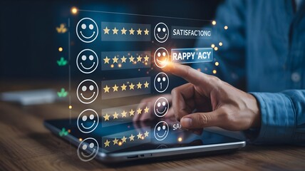 hand pushing a button