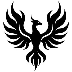 Obraz premium Phoenix Rising From Flames